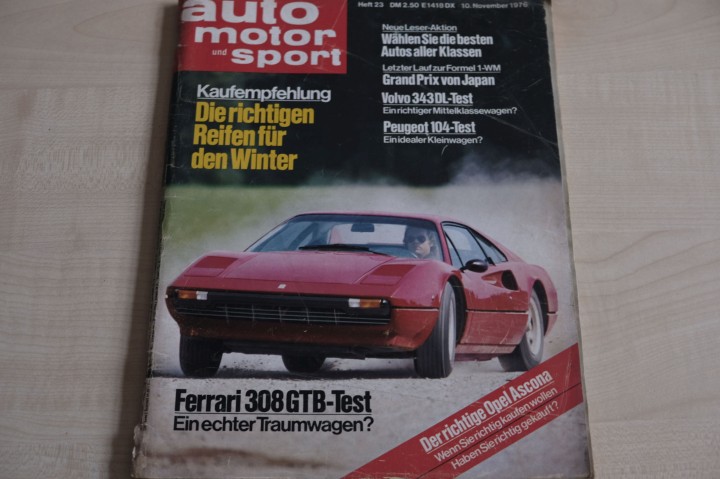 Deckblatt Auto Motor und Sport (23/1976)